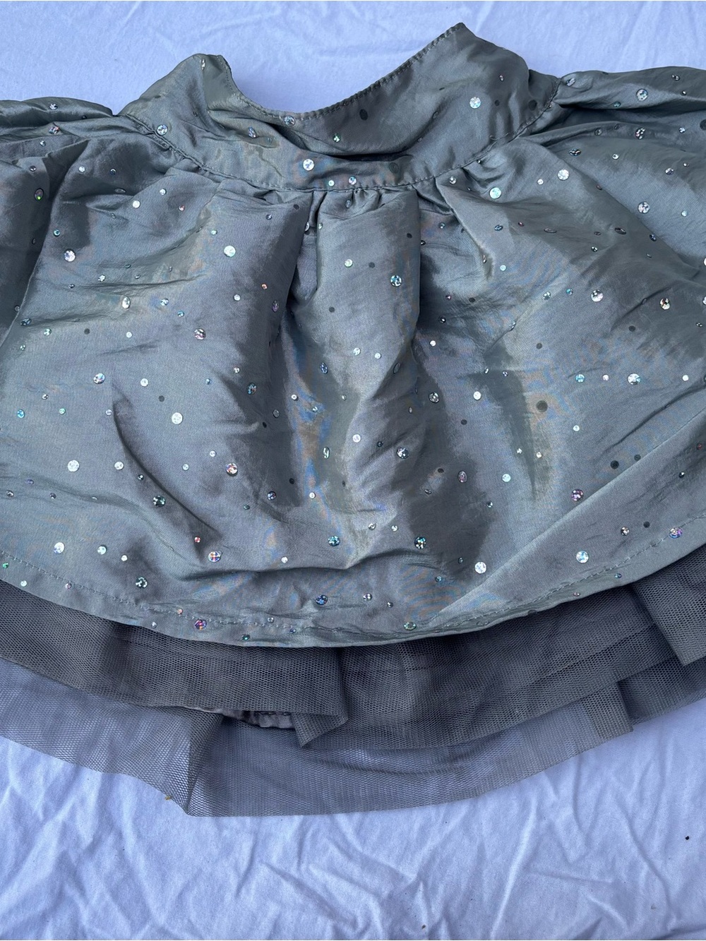 The Children's Place Sparkle Circle Skirt in Gray